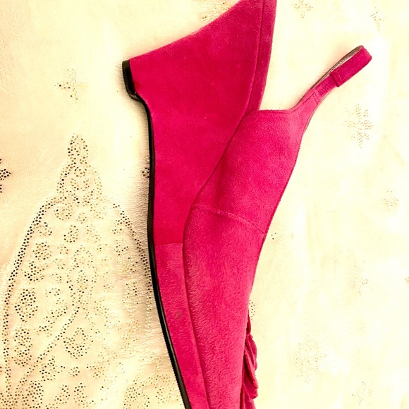 Alfani berry suede wedges - Picture 3 of 4